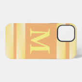 モノグラムイエローストライプ iPhoneケース (裏面横)
