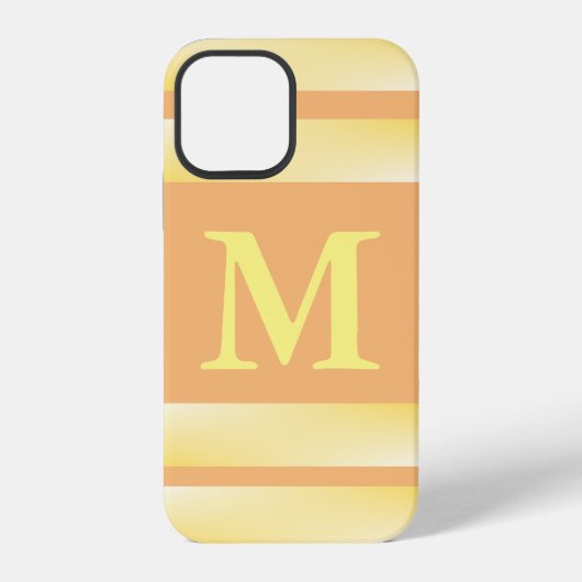 モノグラムイエローストライプ iPhoneケース (裏面)