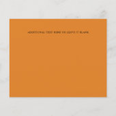 モノグラムイエローフローラ写真結婚式の日付を保存 (裏面)