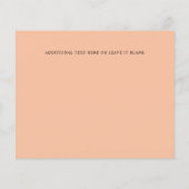 モノグラムイエローフローラ写真結婚式の日付を保存 (裏面)