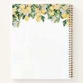 モノグラムイエローレモンツリーファミリーレシピブック ノートブック (裏面)