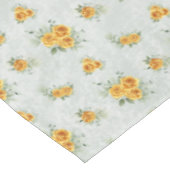 モノグラムイエロー金ゴールドグリーンフローラ テーブルクロス (アングル)