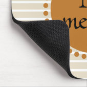 モノグラムイエロー金ゴールドストライプの円 マウスパッド (コーナー)