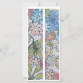 モノグラムイニシャルお洒落フローラ2ブックマーク (裏面)