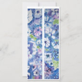 モノグラムイニシャルお洒落花2つのブックマーク (裏面)