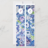 モノグラムイニシャルお洒落花2つのブックマーク (正面)