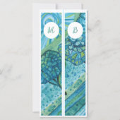 モノグラムイニシャルお洒落2つのブックマーク (正面)