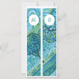 モノグラムイニシャルお洒落2つのブックマーク