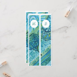 モノグラムイニシャルお洒落2つのブックマーク