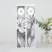 モノグラムイニシャルお洒落2つのブックマーク (スタンド正面)