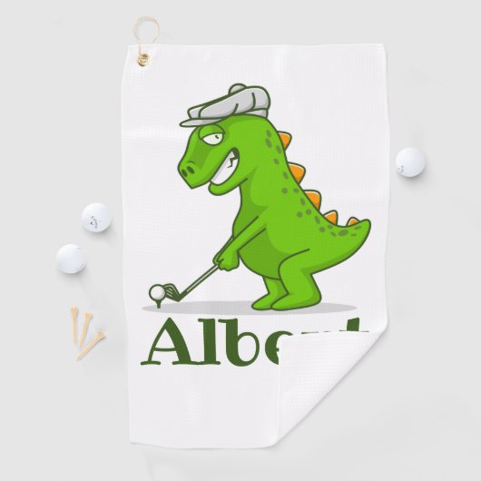 モノグラムイニシャルと名前パーソナライズされた ゴルフタオル (インサイチュ)