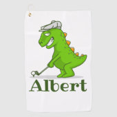 モノグラムイニシャルと名前パーソナライズされた ゴルフタオル (正面)