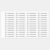 モノグラムイニシャルと文字布の衣類ラベル ラベル (シート)