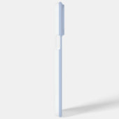 モノグラムイニシャルほこりっぽいライトブルー白ストライプ色 Case-Mate iPhoneケース (裏面 / 右)