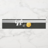 モノグラムイニシャルウォーターボトルラベルアーミードレスGre ペットボトルラベル (シングルラベル)