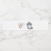 モノグラムイニシャルウォーターボトルラベルサマーカントリー ペットボトルラベル (シングルラベル)