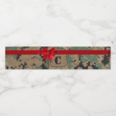 モノグラムイニシャルウォーターボトルラベルマリンデジタル ペットボトルラベル (シングルラベル)