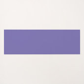 モノグラムイニシャルウオーターカラーフラワーラベンダー ヨガマット (裏面(横))