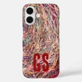 モノグラムイニシャルカラフル抽象芸術パタガーリーーン Case-Mate iPhoneケース (裏面)