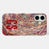 モノグラムイニシャルカラフル抽象芸術パタガーリーーン Case-Mate iPhoneケース (裏面 (横))