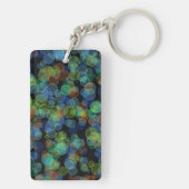 モノグラムイニシャルカラフル水玉模様 キーホルダー (裏面)