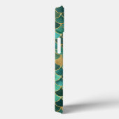 モノグラムイニシャルグリーンエメラルド金ゴールドマーメイドはかりで測 Case-Mate iPhoneケース (裏面 / 右)