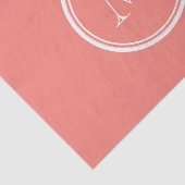 モノグラムイニシャルコーラルピンクハイエンドカラー 薄葉紙 (詳細)