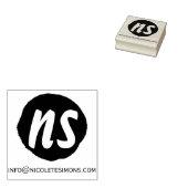 モノグラムイニシャルサイト |ゴム印 ラバースタンプ (押印)