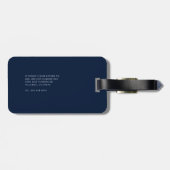 モノグラムイニシャルスクリプト名差出人住所 ラゲッジタグ (裏面横)