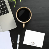 モノグラムイニシャルスクリプト白黒 ポストイット