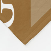 モノグラムイニシャルダイヤモンド – ラグジュアリールックブランケット フリースブランケット (角)