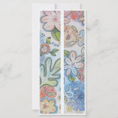 モノグラムイニシャルチーリーフローラ2ブックマーク (裏面)