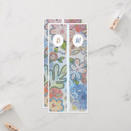 モノグラムイニシャルチーリーフローラ2ブックマーク