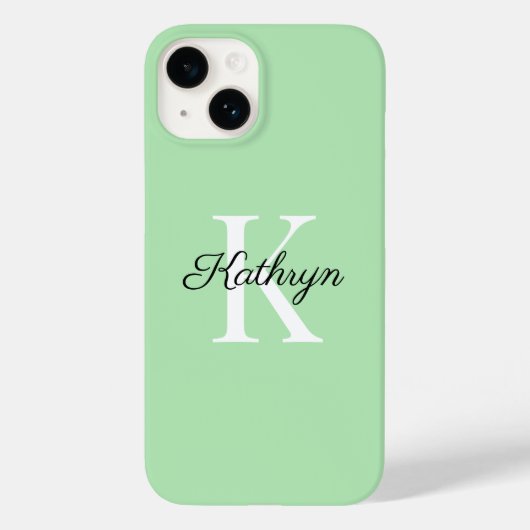 モノグラムイニシャルネームレターケースメイトiPhoneケース Case-Mate iPhoneケース (裏面)