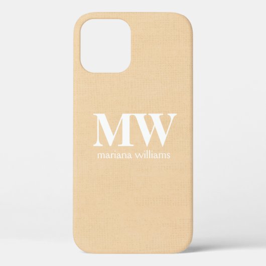 モノグラムイニシャルネーム Case-Mate iPhoneケース (裏面)