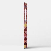 モノグラムイニシャルパープル金ゴールドレッドマーメイドはかりで測 Case-Mate iPhoneケース (裏面 / 左)