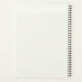 モノグラムイニシャルビジネスプランナーアイボリースクリプト プランナー手帳 (裏面)