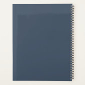 モノグラムイニシャルビジネスプランナースクリプト名 プランナー手帳 (裏面)