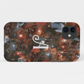 モノグラムイニシャルフェスティバルクリスマスツリーライト Case-Mate iPhoneケース (裏面(横))