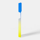 モノグラムイニシャルブルーと黄色ウクライナインスパイア iPhoneケース (右側面)