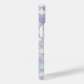 モノグラムイニシャルブルー金ゴールドマーメイドはかりで測 Case-Mate iPhoneケース (裏面 / 右)