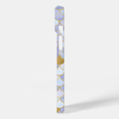 モノグラムイニシャルブルー金ゴールドマーメイドはかりで測 Case-Mate iPhoneケース (裏面 / 左)