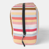 モノグラムイニシャルモダンパステルキャンディストライプー ドップキット (右)