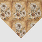 モノグラムイニシャルレターAヴィンテージデイジースケッチ 薄葉紙 (詳細)