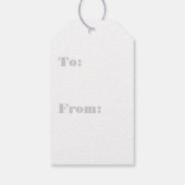 モノグラムイニシャルレターA，青 ギフトタグ (裏面)