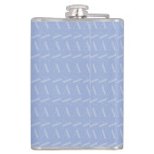 モノグラムイニシャルレターA，青 フラスク (裏面)