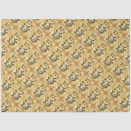 モノグラムイニシャルレターBヴィンテージデイジースケッチ 薄葉紙