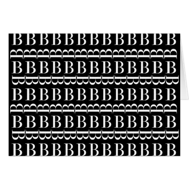 モノグラムイニシャルレターB (正面横)