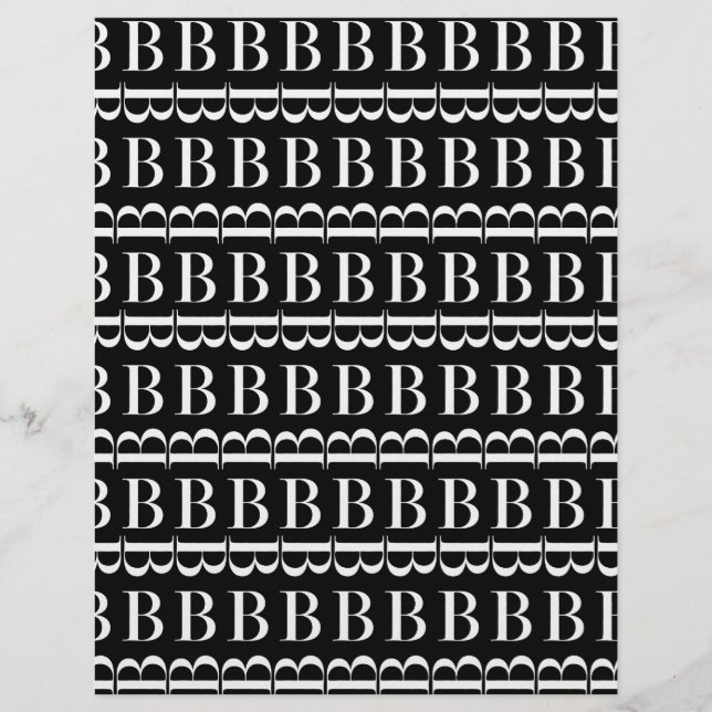 モノグラムイニシャルレターB (正面)