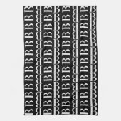 モノグラムイニシャルレターB キッチンタオル (縦)